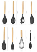 🥄✨ Conjunto Premium de Utensílios de Cozinha – 12 peças