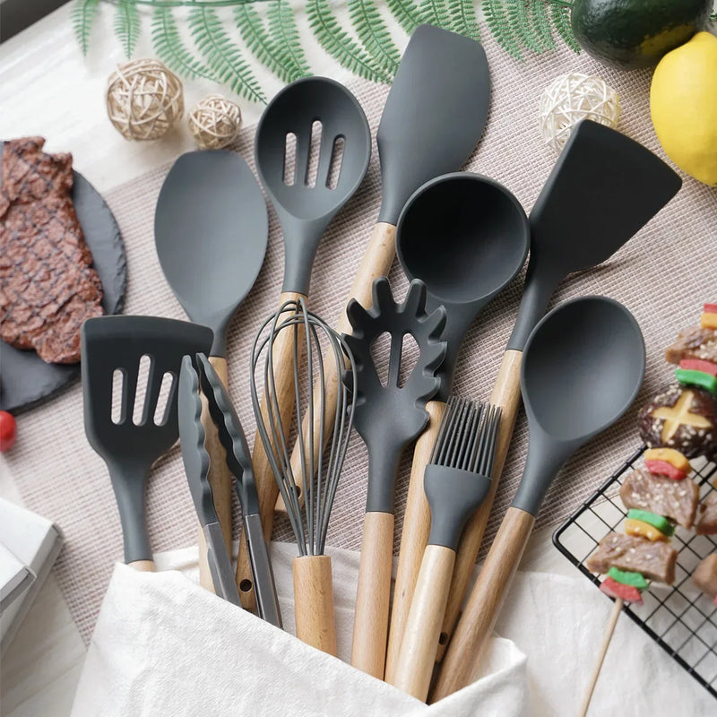 🥄✨ Conjunto Premium de Utensílios de Cozinha – 12 peças