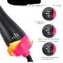 Seu salão em casa: escova de cabelo 4 em 1 com ar quente e aquecimento rápido.