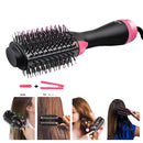 Seu salão em casa: escova de cabelo 4 em 1 com ar quente e aquecimento rápido.