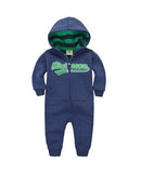 Macacão esportivo com capuz infantil para meninos e meninas